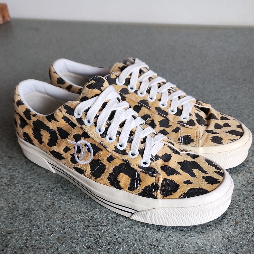 Vans Style Sid Leopard Print Women's Sneakers W8/M6.5